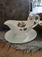 Juskom met losse schotel wedgwood Moss rose, Ophalen of Verzenden