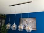 Eettafellamp glas, Huis en Inrichting, Lampen | Hanglampen, Ophalen of Verzenden, Zo goed als nieuw, Glas, Minder dan 50 cm