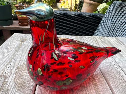 Iittala Oiva Toikka Nuutajärvi Notsjö Bird Robijnvogel 1996, Antiek en Kunst, Kunst | Designobjecten, Ophalen of Verzenden