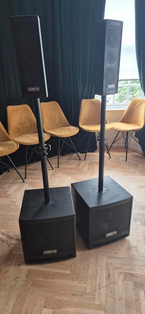 Vonyx VX1000BT Actieve 1000W 2.2 geluidsinstallatie, Muziek en Instrumenten, Versterkers | Keyboard, Monitor en PA, Zo goed als nieuw