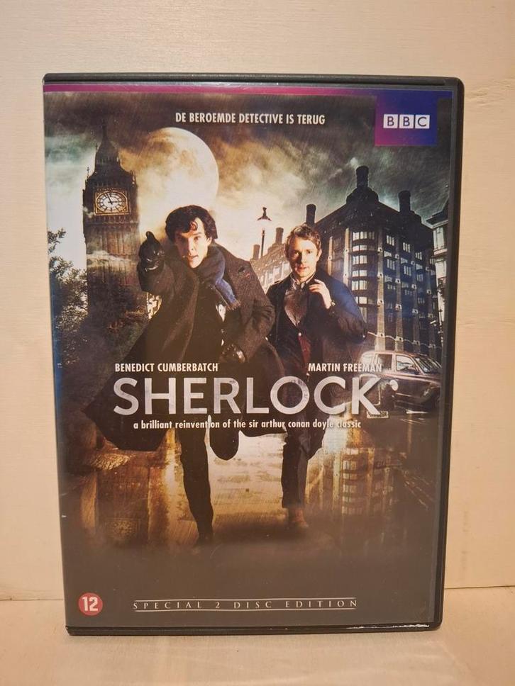 Sherlock Seizoen 1 - Benedict Cumberbatch - Tv-serie DVD, Cd's en Dvd's, Dvd's | Tv en Series, Zo goed als nieuw, Actie en Avontuur