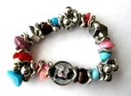 Murano glas kralen armband met edelstenen, Sieraden, Tassen en Uiterlijk, Armbanden, Verzenden, Zo goed als nieuw, Met edelsteen