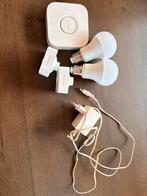 Philips Hue Set: Bridge, Sensor, 2 White Lampen, Ophalen, Led-lamp, Gebruikt, Minder dan 30 watt