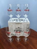 6 Bierglazen merk Filou., Ophalen of Verzenden, Zo goed als nieuw, Glas of Glazen, Overige merken
