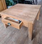 Salontafel massief eiken, Huis en Inrichting, Tafels | Salontafels, Ophalen, Zo goed als nieuw