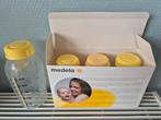 4 medela moedermelkflesjes, Ophalen of Verzenden, Zo goed als nieuw, Borstkolf
