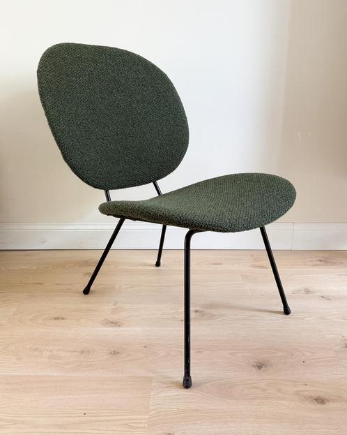 Gispen Kembo 301 loungestoel | Jaren 50 | Gerestaureerd, Huis en Inrichting, Stoelen, Zo goed als nieuw, Eén, Stof, Overige kleuren