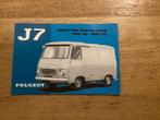 Peugeot J7 Brochure - 1967, Ophalen of Verzenden, Gelezen, Peugeot