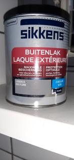 Sikkens buitenlak loodgrijs ZIJDEGLANS, Minder dan 5 liter, Ophalen of Verzenden, Nieuw, Lak