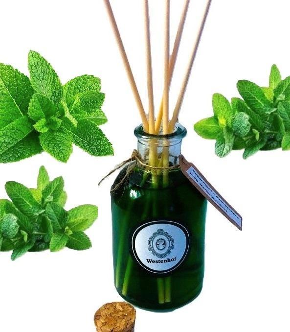 Westenhof - Geurstokjes Pepermunt 100% Natuurproduct - 125ml, Huis en Inrichting, Woonaccessoires | Overige, Nieuw, Verzenden