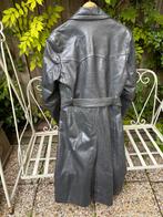 Vintage leren motor jas, jaren 50/60, maat 50, Kleding | Heren, Ophalen, Gedragen, Maat 48/50 (M), Grijs