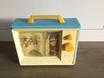 Vintage speeldoos TV Fisher Price 113 1981, Overige typen, Met geluid, Gebruikt, Ophalen of Verzenden