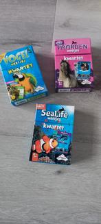 Kwartet, dieren, paarden, vissen, vogels, Ophalen of Verzenden