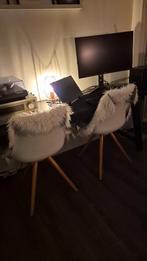 2 kuipstoeltjes met schapenkleedje, Huis en Inrichting, Stoelen, Ophalen of Verzenden, Zo goed als nieuw