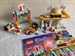 100% compleet Lego Friends 41349 Go Kart Diner, Ophalen of Verzenden, Zo goed als nieuw, Complete set, Lego