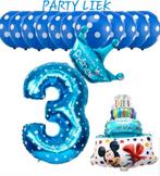 Mickey mouse 3e verjaardag ballonnen set nr M307, Nieuw, Versiering, Ophalen of Verzenden, Verjaardag