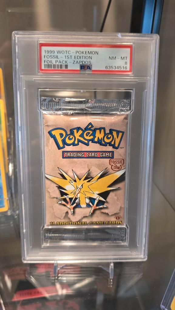 Fossil 1st Edition Booster PSA Gegradeerd!, Hobby en Vrije tijd, Verzamelkaartspellen | Pokémon, Ophalen of Verzenden