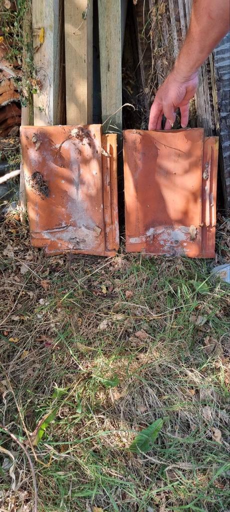 Ongeveer 125 Gebruikte Dakpannen - Perfect voor Restauratie!, Doe-het-zelf en Verbouw, Dakpannen en Dakbedekking, Gebruikt, Dakpannen