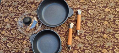 2 Silver Rock kwaliteits pannen, Huis en Inrichting, Keuken | Potten en Pannen, Zo goed als nieuw, Pannenset, Rvs, Ophalen of Verzenden