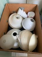 Diverse lampenkappen - Wit, Crème, Beige, Gebruikt, Wit, Rond, Ophalen of Verzenden