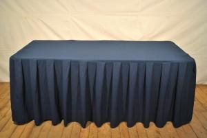 Tafelrok Linnen Donkerblauw 180cm (5 stuks) beschikbaar voor biedingen
