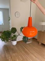 Vintage oranje hanglamp - Italiaans Murano glas - 1960's, Ophalen, Gebruikt, Glas, Minder dan 50 cm