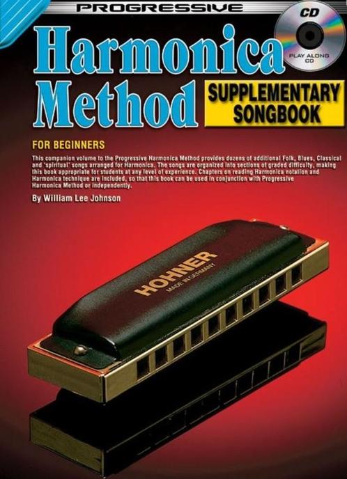 Harmonica Method Supplementary Songbook- For Beginners -+ cd, Muziek en Instrumenten, Bladmuziek, Zo goed als nieuw, Mondharmonica