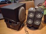 Logitech X-230 speakerset / 2.1 sound systeem, Ophalen of Verzenden, Gebruikt, Audiokanaal 2.1, Logitec subwoofer.