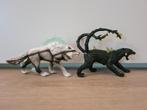 Schleich Eldrador sneeuwwolf en schaduwpanter, Ophalen of Verzenden, Zo goed als nieuw, Paard, Beeldje of Figuurtje