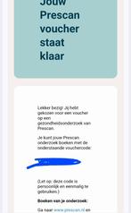 PRESCAN VOUCHER WAARDE € 250,-, Eén persoon, Kortingsbon, Overige typen