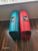 2X DEZELFDE CARLTON HARD KUNSTSTOF KOFFERS 23 X 52 X 67 CM, Gebruikt, Hard kunststof, Slot, 45 tot 55 cm