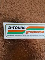 2410 D-TOURS Groeneveld Reclame Sticker, Ophalen of Verzenden, Gebruikt