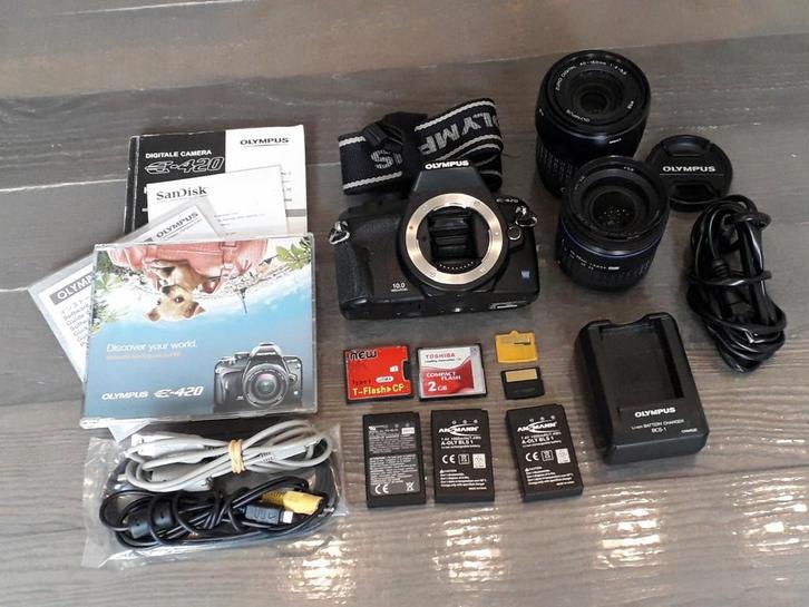 Olympus E-420 complete set, Audio, Tv en Foto, Fotocamera's Digitaal, Olympus, Ophalen of Verzenden