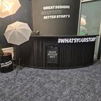 Bar met koelkast en LED, Ophalen of Verzenden, Gebruikt