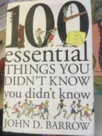 100 essential things you didn't know you didn't know J. Barr, Boeken, Ophalen of Verzenden