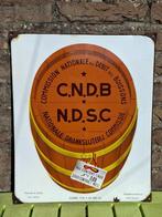 Authentiek emaillebord C.N.D.B. drankslijterij jaar 63, Ophalen of Verzenden, Zo goed als nieuw, Reclamebord