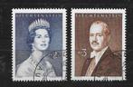 Liechtenstein Michel 402-403 gestempeld, Postzegels en Munten, Ophalen of Verzenden, Overige landen, Gestempeld