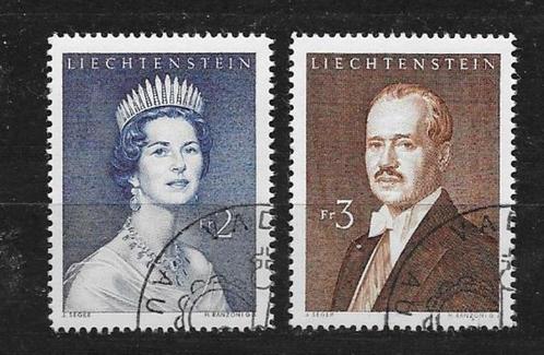 Liechtenstein Michel 402-403 gestempeld, Postzegels en Munten, Postzegels | Europa | Overig, Gestempeld, Overige landen, Ophalen of Verzenden
