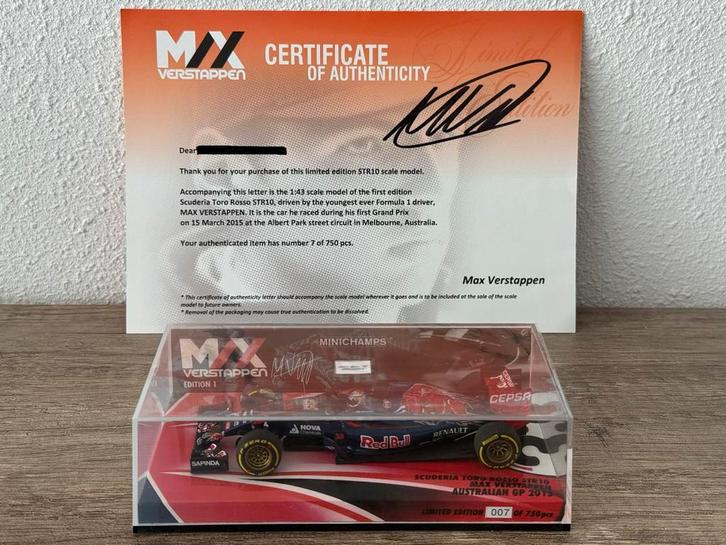 🟧 Max Verstappen 1:43 STR10 Australië GP 2015 editie 1, Verzamelen, Automerken, Motoren en Formule 1, Zo goed als nieuw, Formule 1