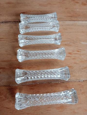 Kristallen messenleggers (6 stuks) beschikbaar voor biedingen
