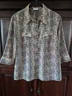 Blouse zebraprint zwart beige maat 44, Kleding | Dames, Blouses en Tunieken, Ophalen of Verzenden, Zo goed als nieuw, Maat 42/44 (L)