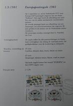 Europapostzegels 1981 Eerste dag stempel, Ophalen of Verzenden, Na 1940, Gestempeld