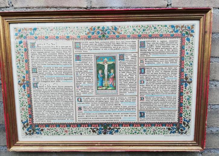 Altaarstuk. Gloria in.... TOURNAI. België. 1935, Verzamelen, Religie, Zo goed als nieuw, Christendom | Katholiek, Overige typen