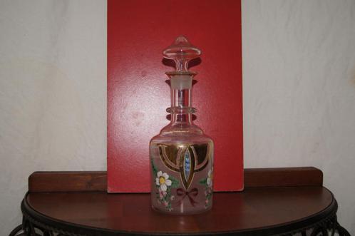 Karaf  ( Beschilderd, Antiek en Kunst, Antiek | Glas en Kristal, Ophalen of Verzenden