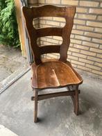 6 eiken stoelen, Huis en Inrichting, Stoelen, Ophalen, Gebruikt, Bruin