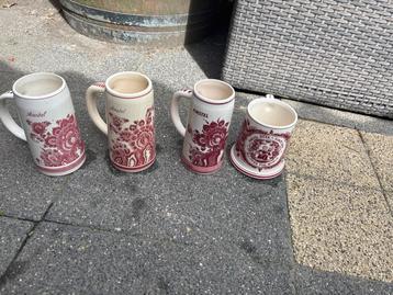 Vintage Amstel Bierpullen Set van 4 beschikbaar voor biedingen