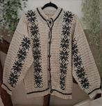 Handgebreide wollen vest norway ijslandse noors dale style, Kleding | Dames, Truien en Vesten, Beige, Maat 46/48 (XL) of groter