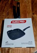 Swiss Pro+ - Grill Pan - 100% duurzaam - 100% PFAS vrij - 24, Ophalen of Verzenden, Nieuw, Rvs, Koekenpan of Braadpan