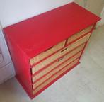 Net landelijk dressoir met rotan manden., Huis en Inrichting, Ophalen, Overige materialen, Gebruikt, 50 tot 100 cm