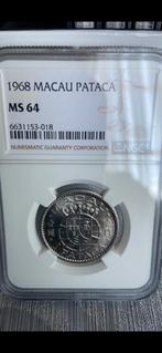 Macau pataca ms 64, Ophalen of Verzenden, Zilver
